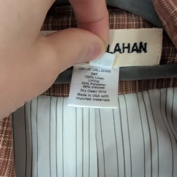 Caron Callahan Claudia Blazer in Auburn Plaid - Picture 3 of 5